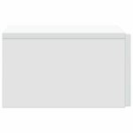 vidaXL Cabinet de chevet mural avec tiroir Blanc 33 x 34 5 x 20 cm