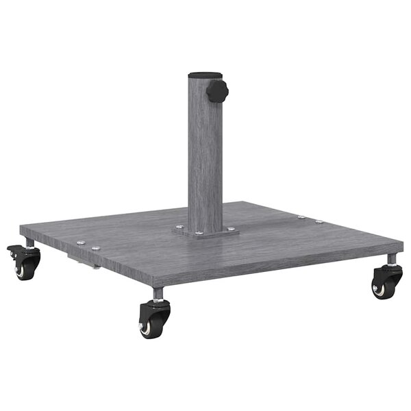 vidaXL Base de parasol extérieur Aspect bois gris foncé