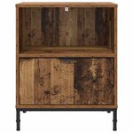 vidaXL Tables de chevet avec tiroir 2 Pièces Bois ancien 49 x 36 x 61 cm