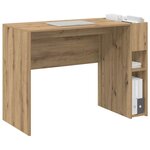 vidaXL Bureau Chêne artisanal 109 x 50 x 78 cm Bois d'ingénierie