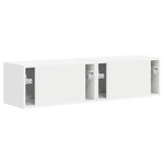 vidaXL Meuble TV mural 2 Pièces Blanc 60 x 31 x 29.5 cm Bois d'ingénierie