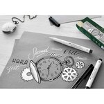 Feutre pitt artist pen pointe 1 5mm blanc faber-castell