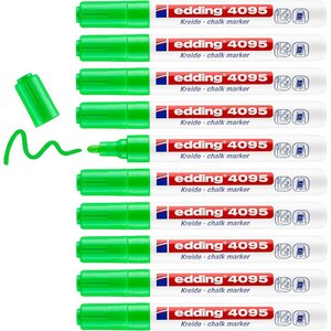 Marqueur craie liquide 4095 vert clair 2-3 mm x 10 EDDING