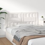 vidaXL Tête de lit blanc 140 5x4x100 cm bois massif de pin