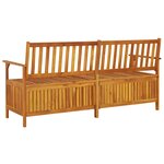 vidaXL Banc de rangement 170 cm Bois d'acacia solide