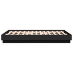 vidaXL Cadre de lit sans matelas noir 135x190 cm