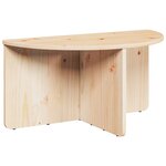 vidaXL Table basse 2 Pièces Naturel 79 x 39 5 x 40 cm Bois massif en pin
