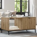 vidaXL Table basse chêne artisanal 90 x 49 x 46 cm Bois d'ingénierie