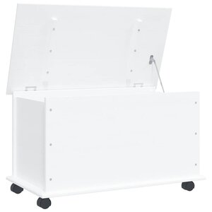 vidaXL Coffre de rangement et roulettes ALTA blanc 73x39 5x43 cm
