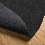 vidaXL Tapis Noir 100 x 200 cm Polyester