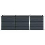 vidaXL Jardinière Anthracite 240 x 80 x 75 cm Acier