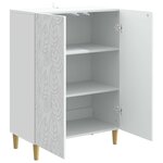 vidaXL Buffet Blanc 66 x 34 5 x 90 cm Bois d'ingénierie