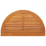 vidaXL Ensemble de Bistro Pliant de 3 Pièces avec Coussins en Bois Massif d'Acacia