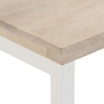 vidaXL Table console marron 110x35x76cm bois massif de manguier et fer