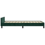 vidaXL Cadre de lit sans matelas vert foncé 120x200 cm velours
