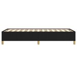 vidaXL Cadre de lit sans matelas noir 90x200 cm tissu