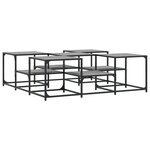 vidaXL Table basse sonoma gris 121x121x40 cm bois d'ingénierie