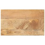 vidaXL Dessus de table 50x20x2 5 cm rectangulaire bois massif manguier