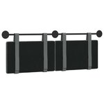 vidaXL Tête de lit suspendue Gris foncé Tissu