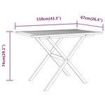 vidaXL Ensemble à manger de jardin avec coussins 3 Pièces Noir