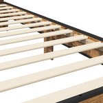vidaXL Cadre de lit avec tête de lit Bois ancien 80 x 200 cm