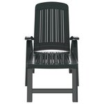 vidaXL Chaise longue pliable polypropylène vert