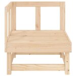 vidaXL Canapés d'angle de jardin 2 Pièces bois de pin massif