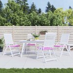 vidaXL Coussins de chaise de jardin lot de 4 rose 40x40x4 cm