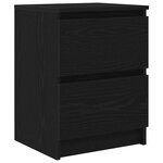 vidaXL Meuble TV noir 40x35x54 cm bois d'ingénierie