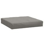 vidaXL Coussins de palette lot de 2 gris foncé mélangé tissu