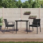 vidaXL Chaises de jardin et coussins lot de 2 noir 56 5x57x83 cm rotin