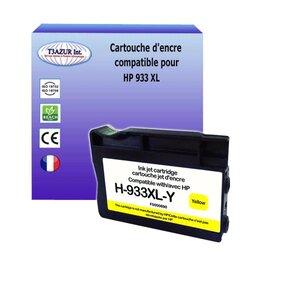Cartouche compatible avec HP OfficeJet 7510 Wide Format, 7510A remplace HP 933XL Jaune - T3AZUR