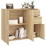 vidaXL Buffet Chêne Sonoma 91x29 5x75 cm Bois d'ingénierie