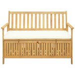 vidaXL Banc de rangement 2 -Seater 120 x 63 x 84 cm Rectangulaire