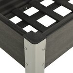 vidaXL Lit surélevé de jardin 75x40x75 cm WPC Gris