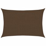 vidaXL Voile d'ombrage 160 g/m² Marron 2x3 m PEHD