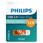 Philips clé usb 3.0 vivid 128 go blanc et orange