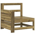 vidaXL Salon de jardin 7 Pièces bois de pin imprégné