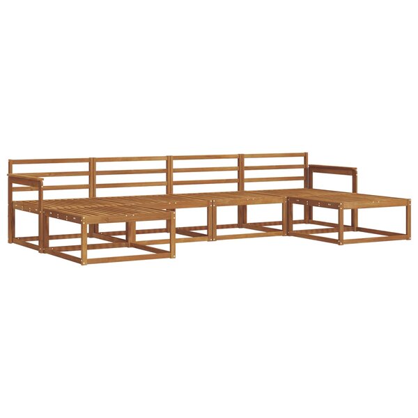 vidaXL Ensemble de canapés d'extérieur 6 Pièces Naturel