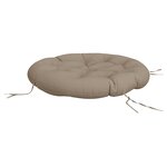 vidaXL Coussin rond taupe Ø 100 x11 cm tissu oxford
