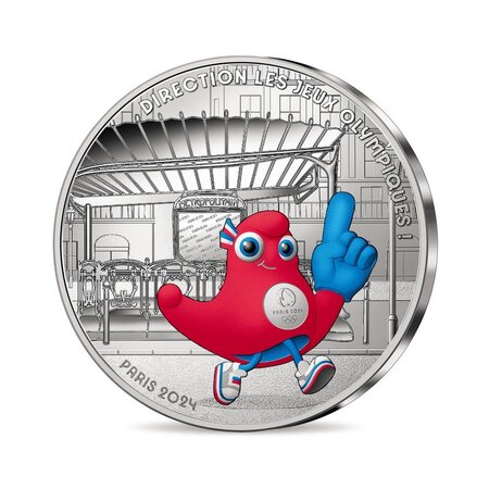 Des souvenirs gravés – Direction les Jeux Olympiques ! - Monnaie de 50€ Argent