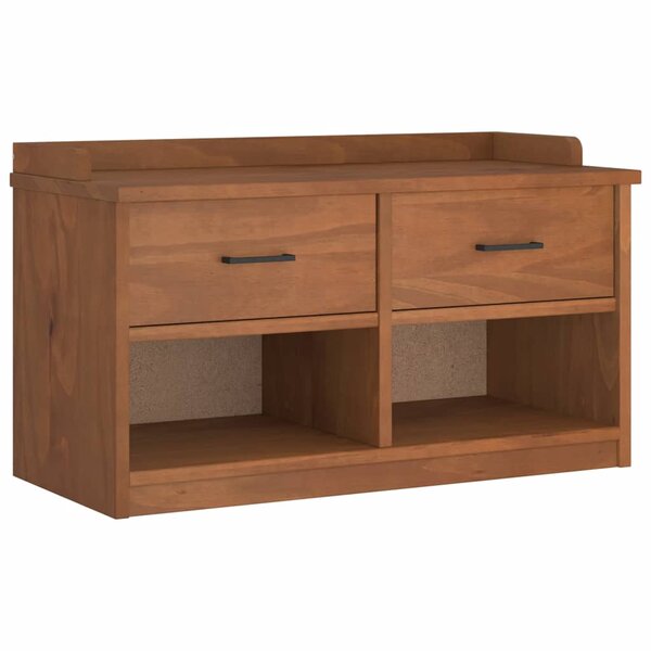 vidaXL Banc de couloir SANDNES 87x40x50 cm bois de pin massif