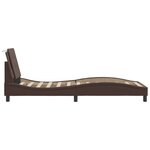 vidaXL Cadre de lit avec LED sans matelas marron 100x200 cm