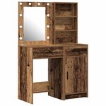 vidaXL Ensemble de Coiffeuse 2 Pièces Bois ancien 50 x 41 x 135 cm