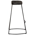 vidaXL Tabourets de bar lot de 2 noir 45x40x78 cm bois manguier massif