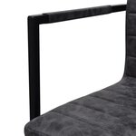 vidaXL Chaises à manger cantilever lot de 6 noir similicuir