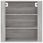 vidaXL Armoire murale Sonoma gris 80x33x80 cm Bois d'ingénierie