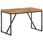 vidaXL Table à manger 120x60x76 cm Bois massif d'acacia et de manguier