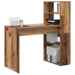 vidaXL Bureau Bois Ancien 113 x 54 x 120 cm Bois d'ingénierie