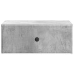vidaXL Cabinet de chevet mural 2 Pièces Gris béton 49 x 34 5 x 20 cm